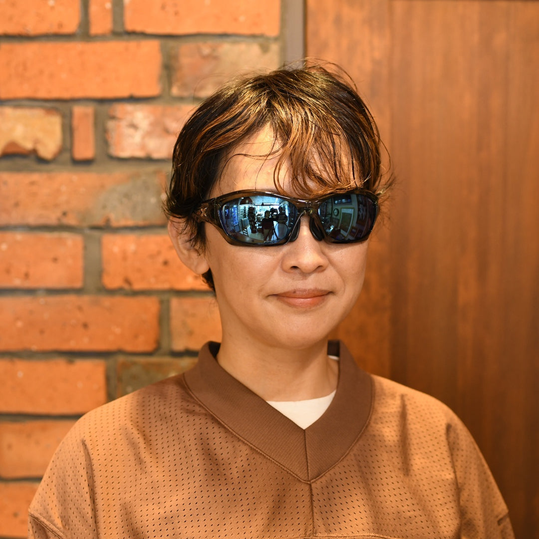 XAZTLAN ザストラン GHOST ゴースト TANZANITE/Earth R425 Grey Blue Mirror<br>Crystal ガラス偏光レンズ リミテッドモデル