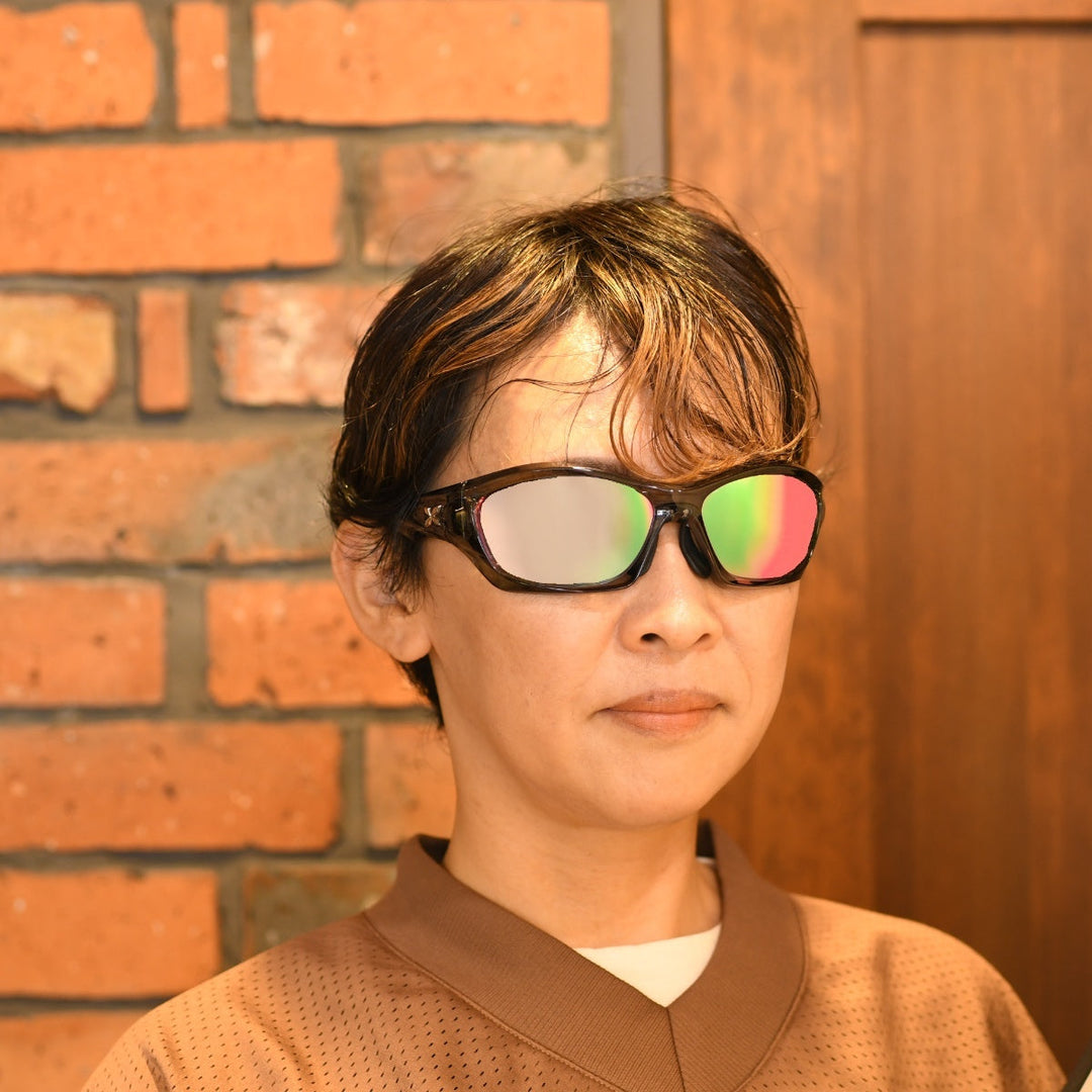 XAZTLAN ザストラン GHOST ゴースト TANZANITE/Crysyal RGB425 Grey Color Mirror<br>Crystal ガラス偏光レンズ リミテッドモデル