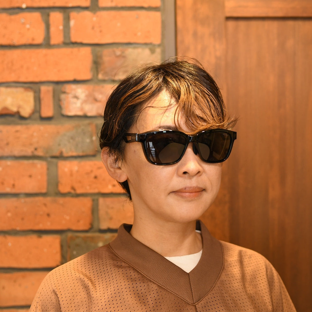 XAZTLAN ザストラン CHEROKEE チェロキー GLOSSY BLACK/Pluto R425 Grey<br>Crystal ガラス偏光レンズ リミテッドモデル