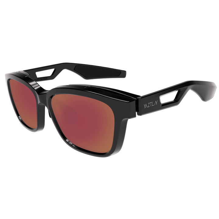 XAZTLAN ザストラン CHEROKEE チェロキー GLOSSY BLACK/Crysyal RGB425 Grey Color Mirror<br>Crystal ガラス偏光レンズ リミテッドモデル