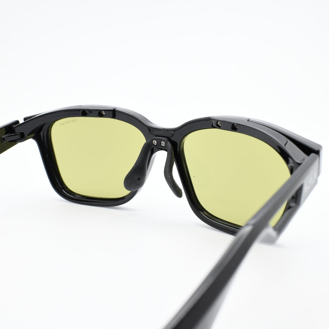 XAZTLAN ザストラン<br>CHEROKEE チェロキー<br>GLOSSY BLACK/Crysyal Amber Green R425<br>