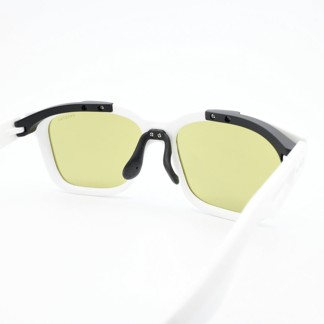 XAZTLAN ザストラン<br>CHEROKEE チェロキー<br>GLOSSY WHITE/Crysyal Amber Green R425<br>