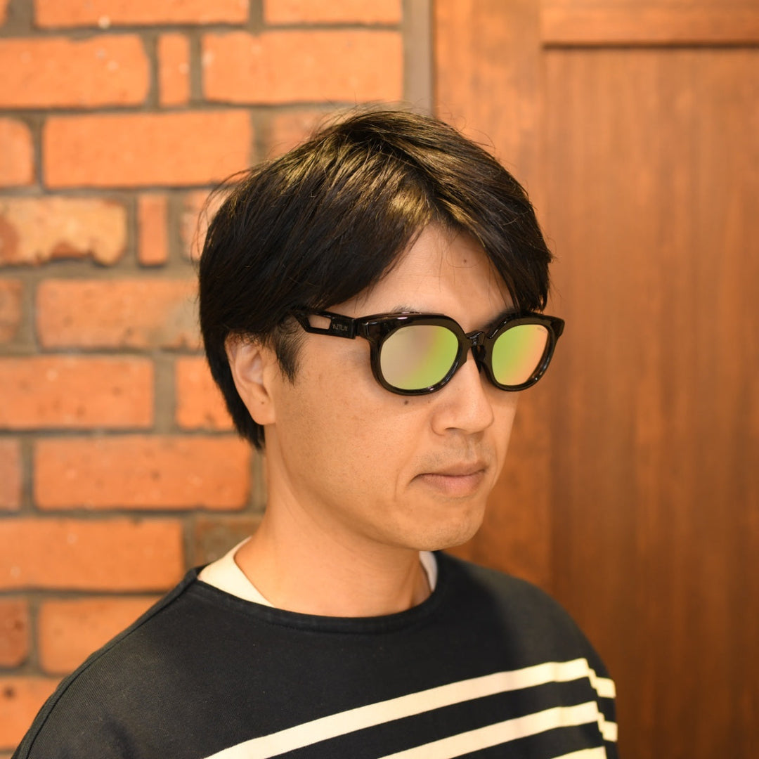 XAZTLAN ザストラン APOLLOIII アポロIII GLOSSY BLACK/Crysyal RGB425 Grey Color Mirror<br>Crystal ガラス偏光レンズ リミテッドモデル