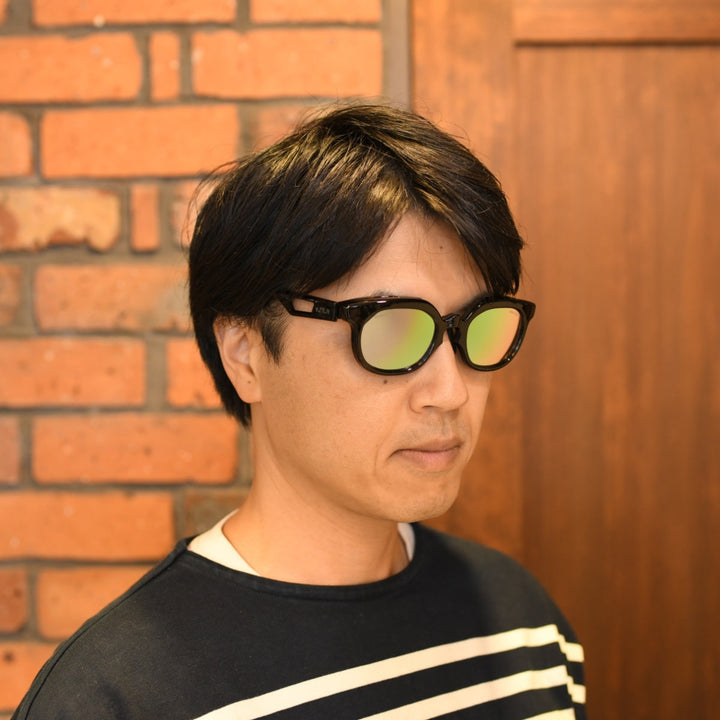 XAZTLAN ザストラン APOLLOIII アポロIII GLOSSY BLACK/Crysyal RGB425 Grey Color Mirror<br>Crystal ガラス偏光レンズ リミテッドモデル