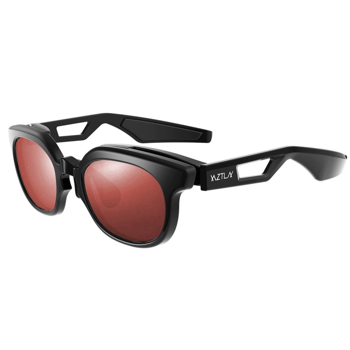 XAZTLAN ザストラン APOLLOIII アポロIII GLOSSY BLACK/Crysyal RGB425 Grey Color Mirror<br>Crystal ガラス偏光レンズ リミテッドモデル