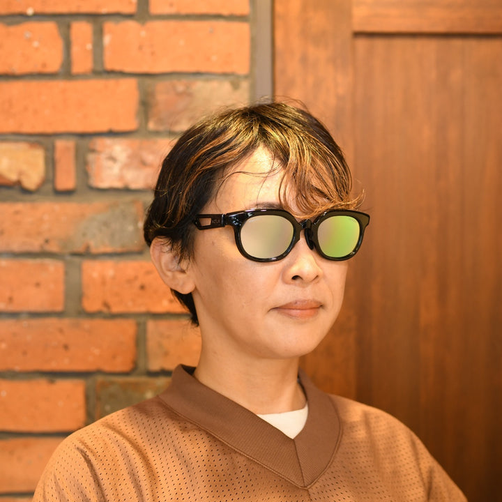 XAZTLAN ザストラン APOLLOIII アポロIII GLOSSY BLACK/Crysyal RGB425 Grey Color Mirror<br>Crystal ガラス偏光レンズ リミテッドモデル