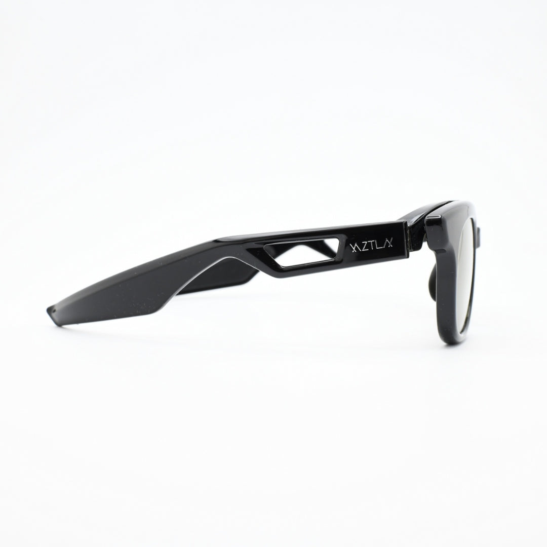XAZTLAN ザストラン<br>APOLLOIII アポロIII<br>GLOSSY BLACK/Crysyal Amber Green R425<br>