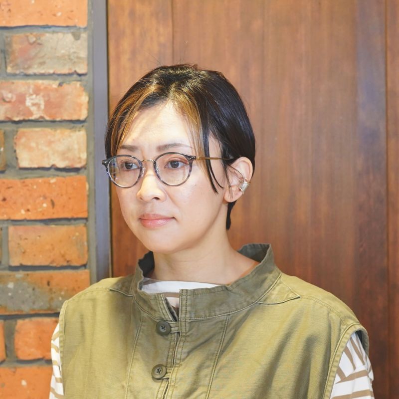 川口 春奈さん「９ボーダー」着用モデル<br>EYEVAN アイヴァン ACOSTA col-DSEA 46サイズ