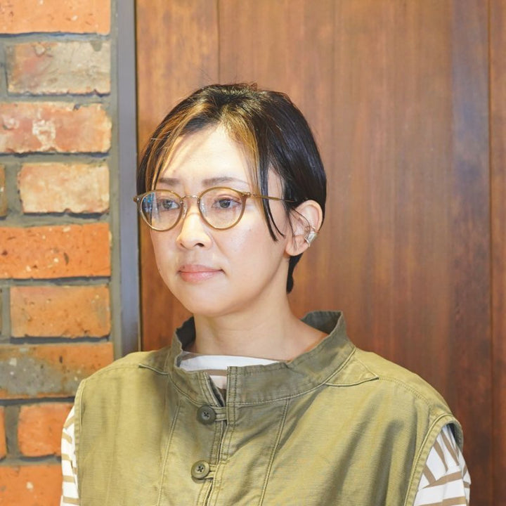 川口 春奈さん「９ボーダー」着用モデル<br>EYEVAN アイヴァン ACOSTA col-SPA 46サイズ