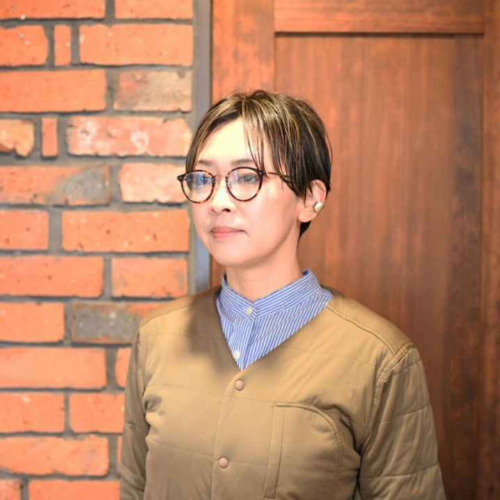 川口 春奈「９ボーダー」着用モデル<br>EYEVAN アイヴァン Acosta col-TORT 46サイズ