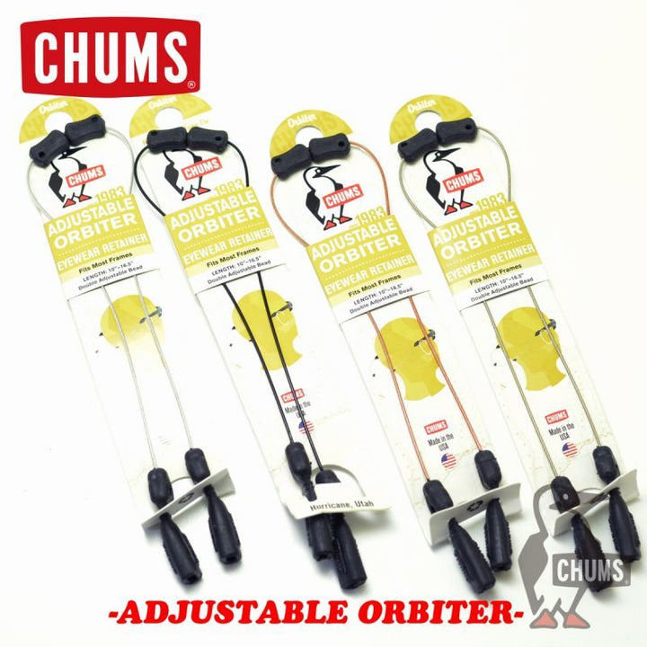 CHUMS チャムス サングラスストラップ Adjustable-Orbiter ULTRA-LIGHT RETAINER CH61-0227 アジャスタブル オービター 超軽量 リテーナー ストラップ メガネ スポーツメガネ サングラス グラスコード 眼鏡 アウトドア メガネストラップ 眼鏡ストラップ めがねストラップ
