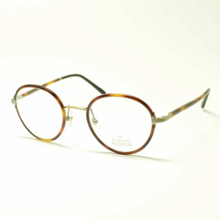 CLAYTON FRANKLIN クレイトンフランクリン 618 DM/BK デミブラウン<br><br>メガネ 眼鏡 めがね メンズ レディース おしゃれ ブランド 人気 おすすめ フレーム 流行り 度付き レンズ