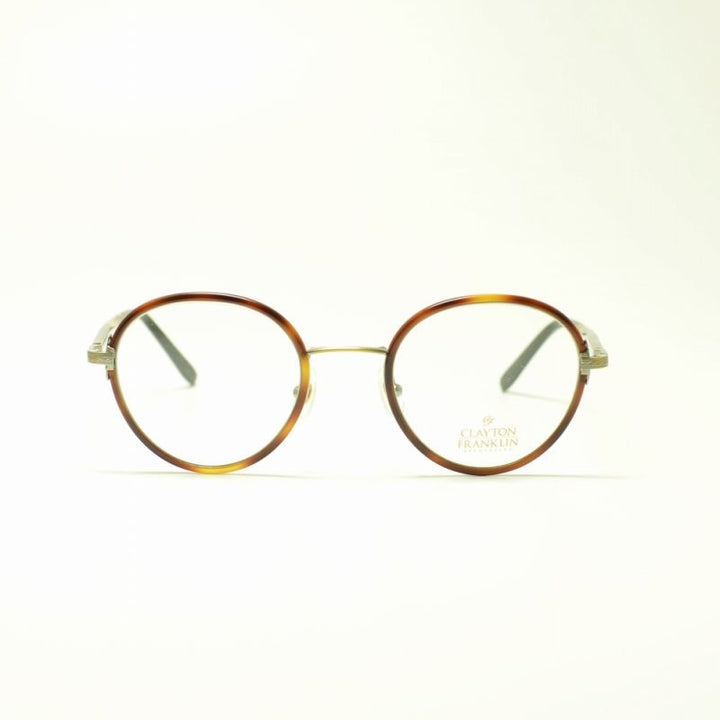 CLAYTON FRANKLIN クレイトンフランクリン 618 DM/BK デミブラウン<br><br>メガネ 眼鏡 めがね メンズ レディース おしゃれ ブランド 人気 おすすめ フレーム 流行り 度付き レンズ
