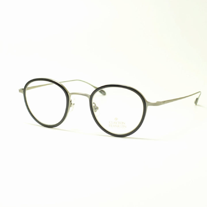 CLAYTON FRANKLIN クレイトンフランクリン<br>627P AS/BK アンティークシルバー/ブラック<br><br>メガネ 眼鏡 めがね メンズ レディース おしゃれ ブランド 人気 おすすめ フレーム 流行り 度付き レンズ