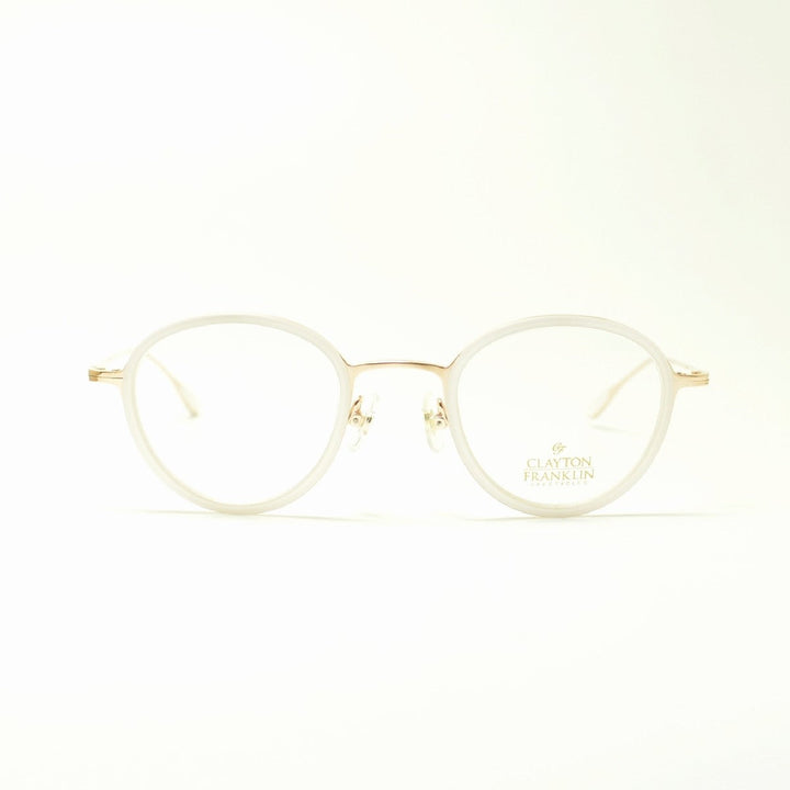 CLAYTON FRANKLIN クレイトンフランクリン<br>627P RG/WTP ローズゴールド/ホワイトパール<br><br>メガネ 眼鏡 めがね メンズ レディース おしゃれ ブランド 人気 おすすめ フレーム 流行り 度付き レンズ