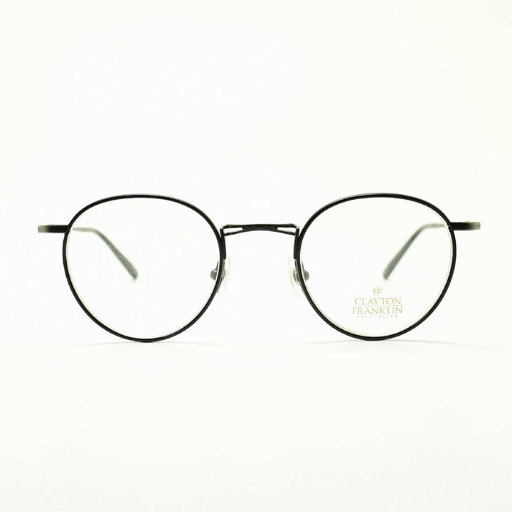 CLAYTON FRANKLIN クレイトンフランクリン<br>635 MBK<br>（マットブラック/デモレンズ）<br><br>メガネ 眼鏡 めがね メンズ レディース おしゃれ<br>ブランド 人気 おすすめ フレーム 流行り 度付き レンズ