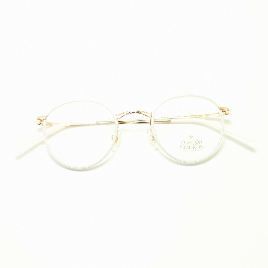 CLAYTON FRANKLIN クレイトンフランクリン<br>635 RG<br>（ローズゴールド/デモレンズ）<br><br>メガネ 眼鏡 めがね メンズ レディース おしゃれ<br>ブランド 人気 おすすめ フレーム 流行り 度付き レンズ