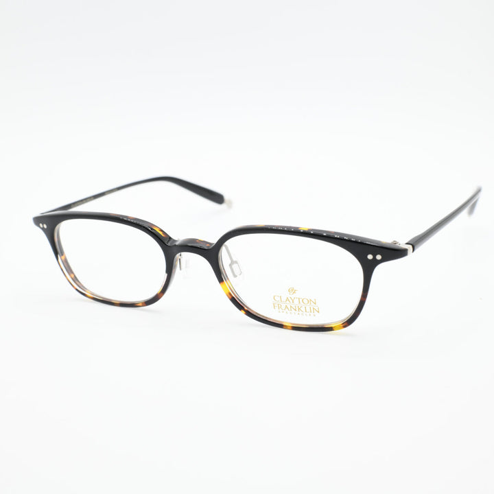 CLAYTON FRANKLIN クレイトンフランクリン<br>722 BKDH ブラックデミハーフ<br><br>メガネ 眼鏡 めがね メンズ レディース おしゃれ ブランド 人気 おすすめ フレーム 流行り 度付き レンズ