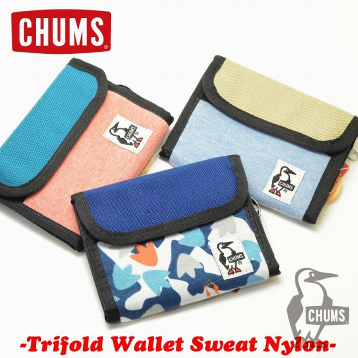 CHUMS チャムス Trifold Wallet Sweat Nylon トリフォルドウォレットスウェットナイロン