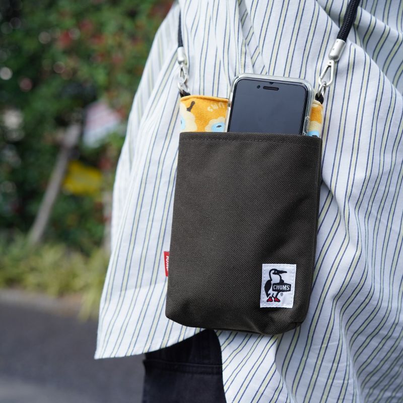 CHUMS チャムス Rope Shoulder Pouch Sweat Nylon ロープショルダーポーチスウェットナイロン