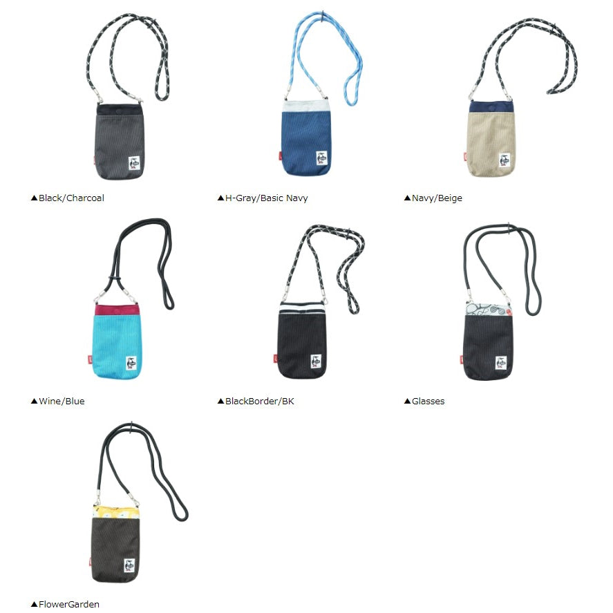 CHUMS チャムス Rope Shoulder Pouch Sweat Nylon ロープショルダーポーチスウェットナイロン
