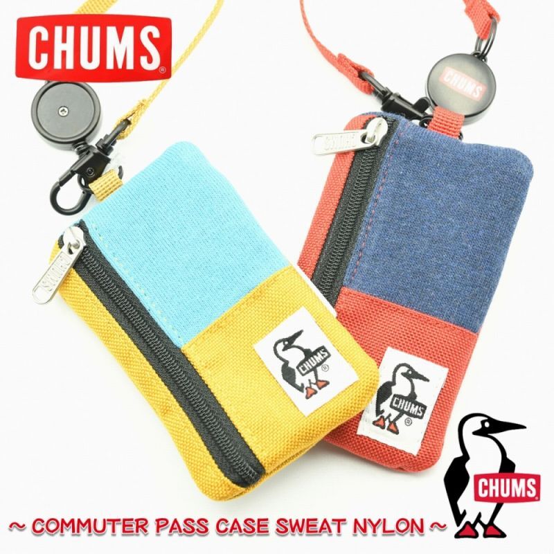 CHUMS チャムス Commuter Pass Case Sweat Nylon コミューターパスケーススウェットナイロン