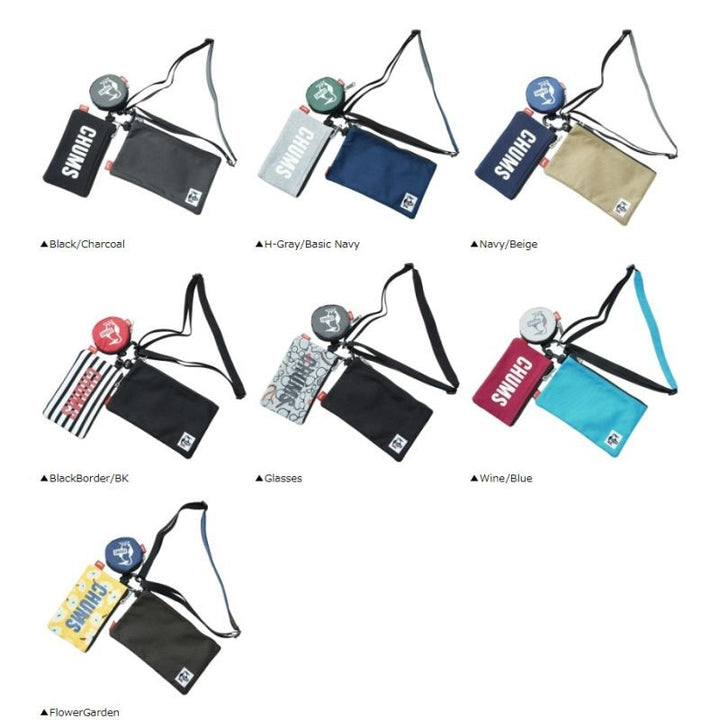 CHUMS チャムス 3P Shoulder Pouch Sweat Nylon 3Pショルダーポーチスウェットナイロン