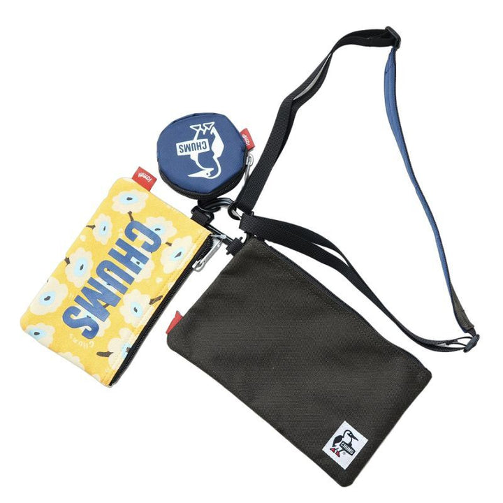 CHUMS チャムス 3P Shoulder Pouch Sweat Nylon 3Pショルダーポーチスウェットナイロン
