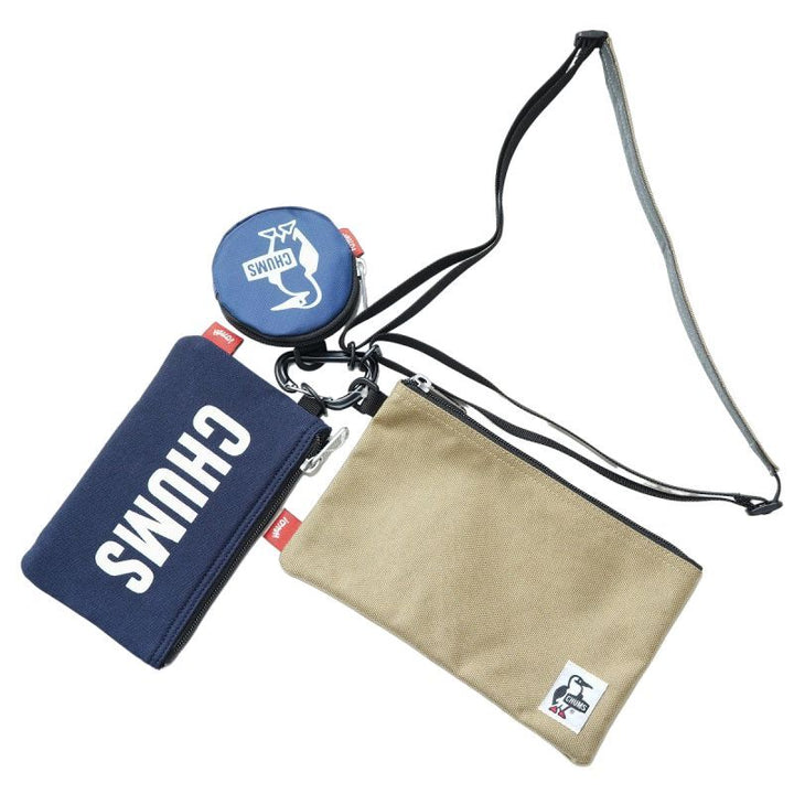 CHUMS チャムス 3P Shoulder Pouch Sweat Nylon 3Pショルダーポーチスウェットナイロン