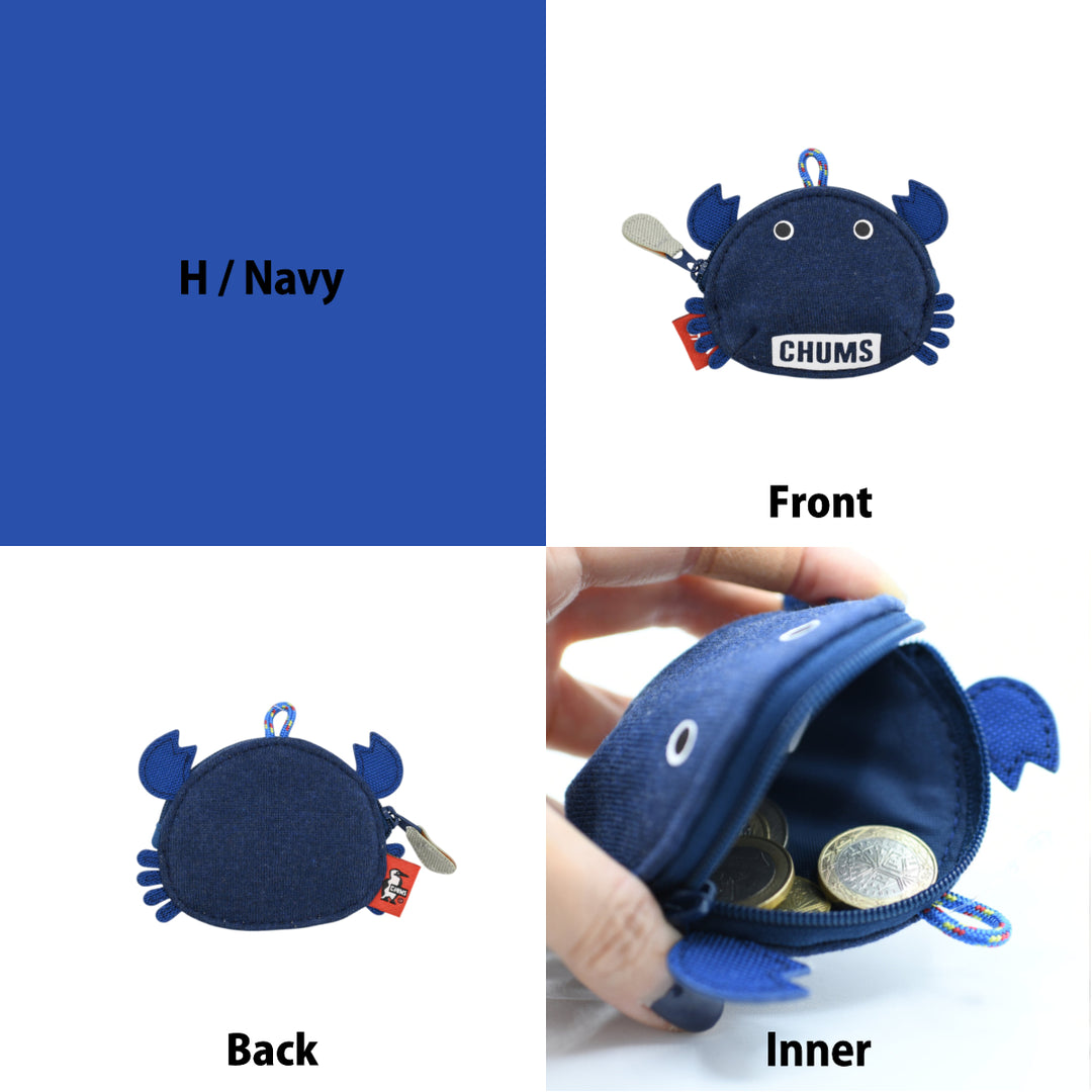 CHUMS チャムス<br>Crab Zip Coin Case<br>クラブジップ コインケース<br>