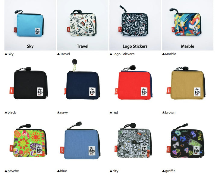 CHUMS チャムス<br>Recycle L-Shaped Zip Wallet リサイクルエルシェイプドジップウォレット<br>