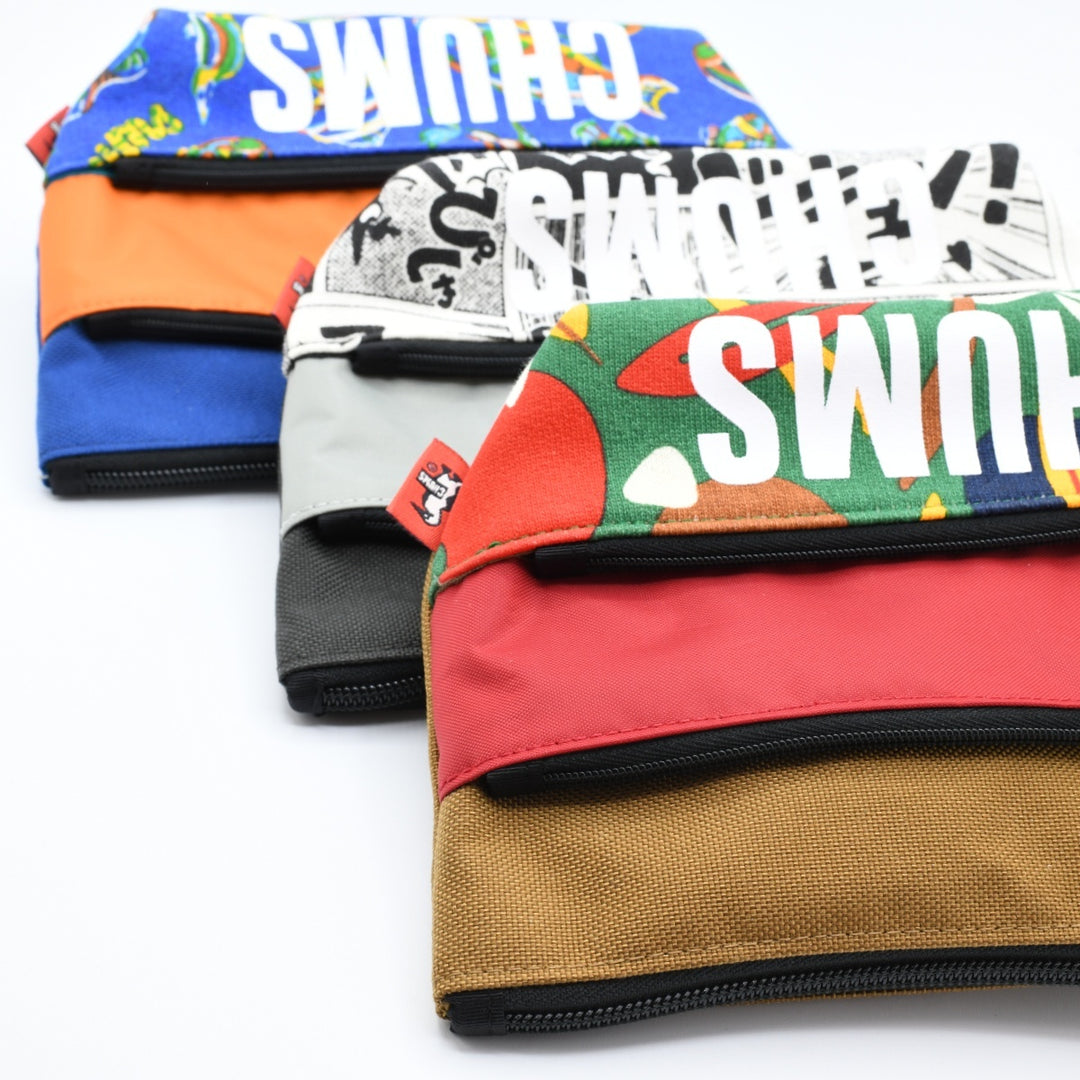 CHUMS チャムス<br>Tricolor 3 Pocket Pouch Sweat Nylon<br>トリコロール3ポケットポーチ<br>