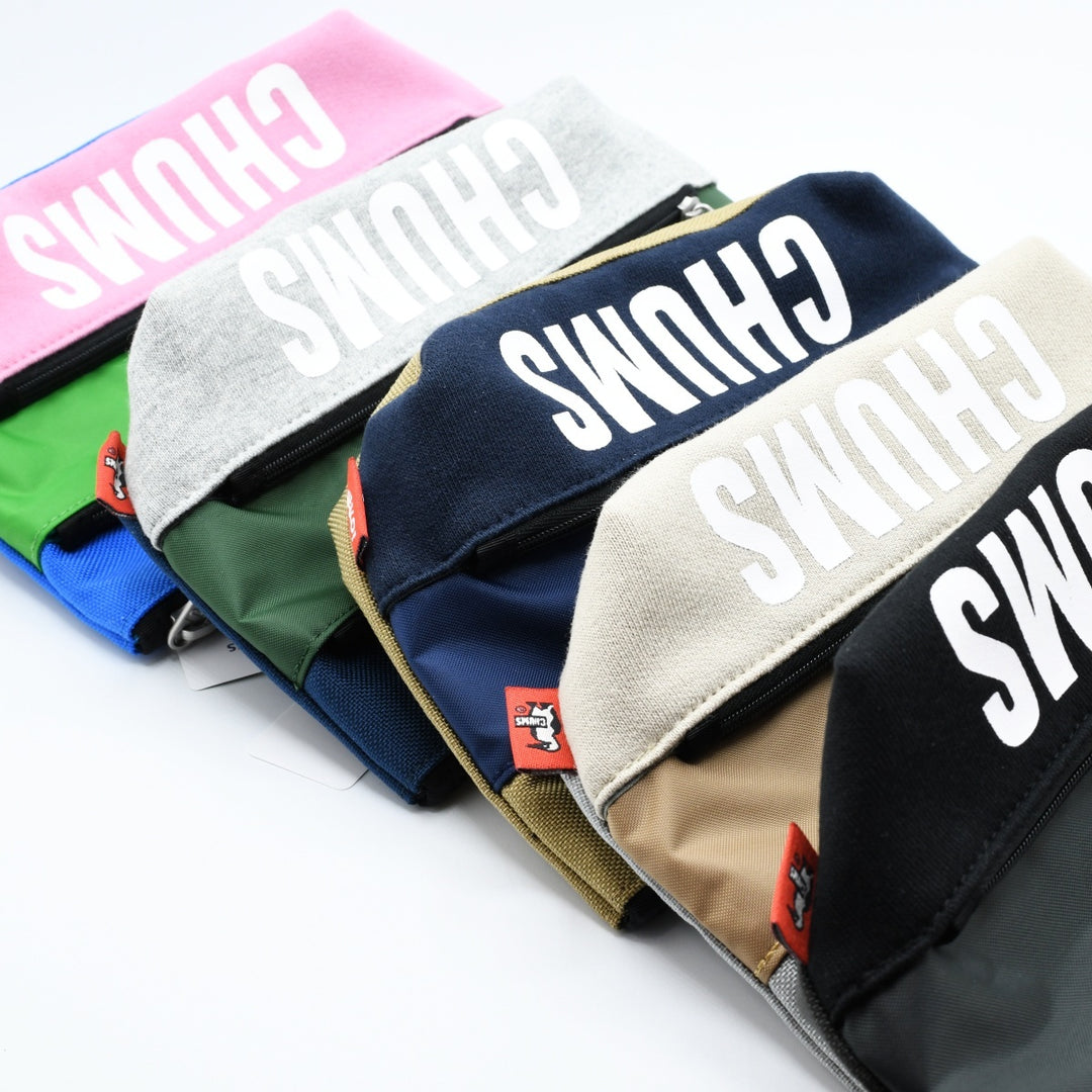 CHUMS チャムス<br>Tricolor 3 Pocket Pouch Sweat Nylon<br>トリコロール3ポケットポーチ<br>