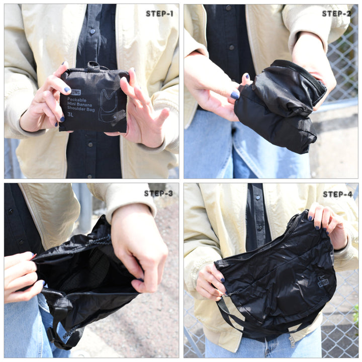 CHUMS チャムス<br>Packable Mini Banana Shoulder Bag<br>パッカブルミニバナナショルダーバッグ3L<br>
