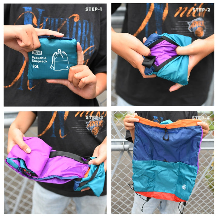 CHUMS チャムス<br>Packable Knapsack<br>パッカブルナップサック<br>