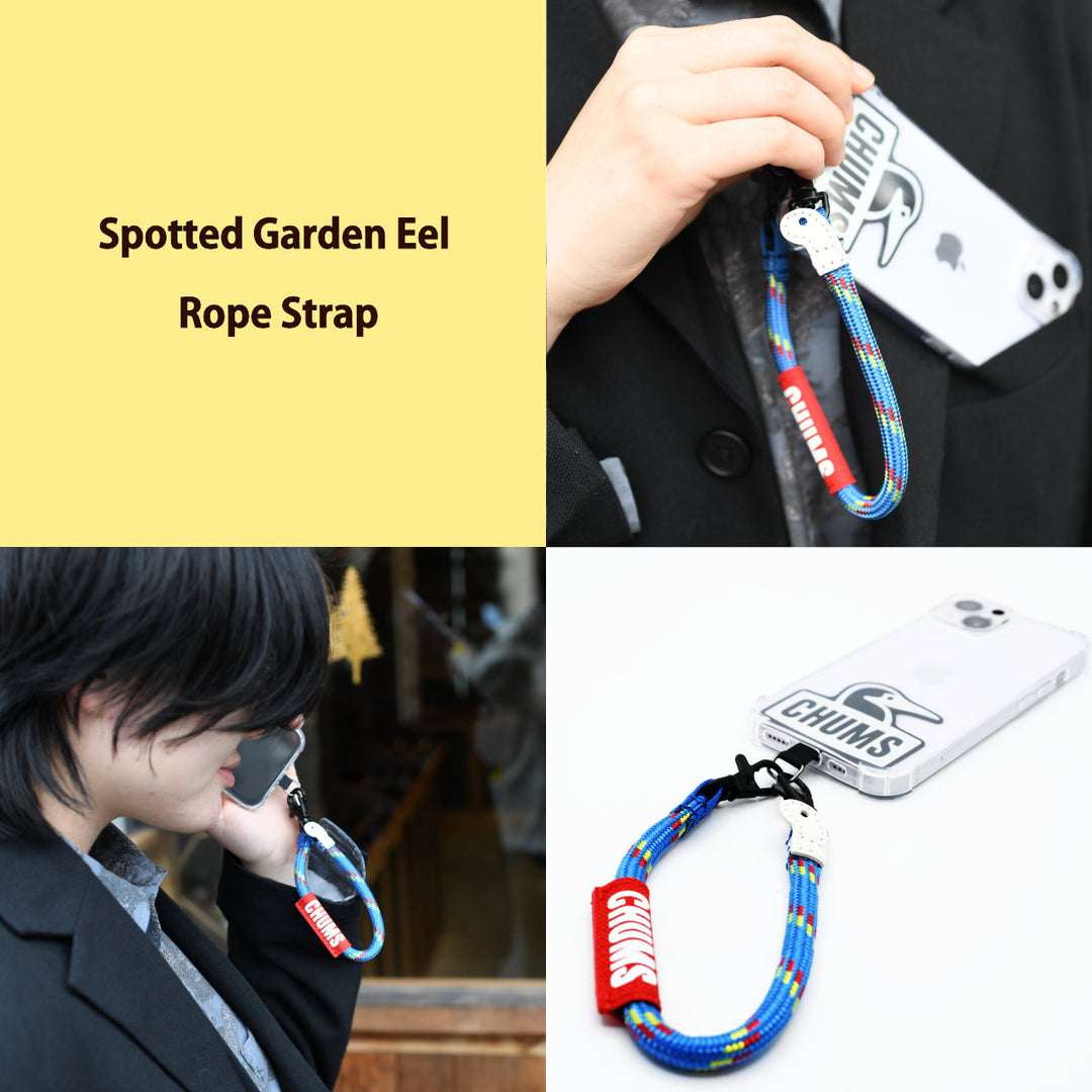 CHUMS チャムス<br>Spotted Garden Eel Rope Strap<br>スポテッドガーデンイールロープストラップ<br>