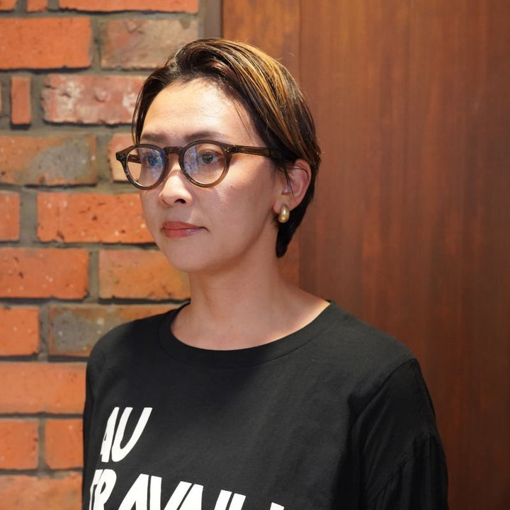 吉田 羊さん ヨンアさん 着用モデル<br>EYEVAN アイヴァン Conner col-SMK 46サイズ