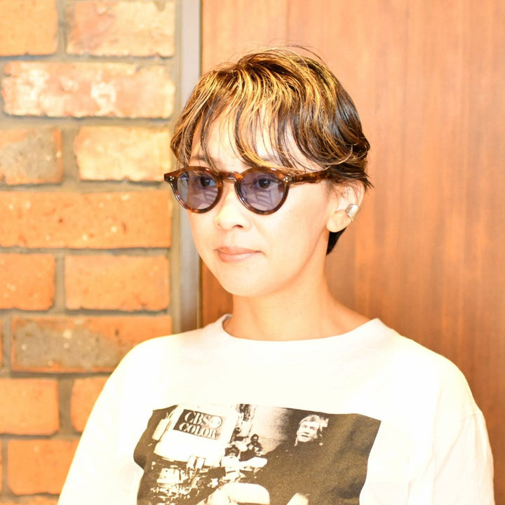 田中 みな実さん「GOETHE」着用モデル<br>EYEVAN アイヴァン CONNER SUN col-TORT2 lens-LT.BLU