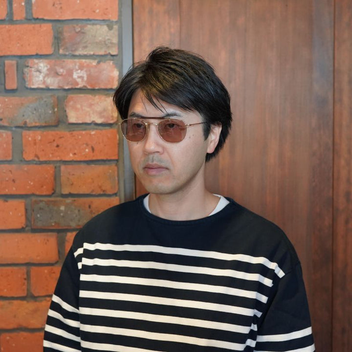 豊川 悦司さん NETFLIX「地面師たち」アフタートーク 着用モデル<br>EYEVAN アイヴァン Dazzling col-G SB lens-LR BR 51サイズ