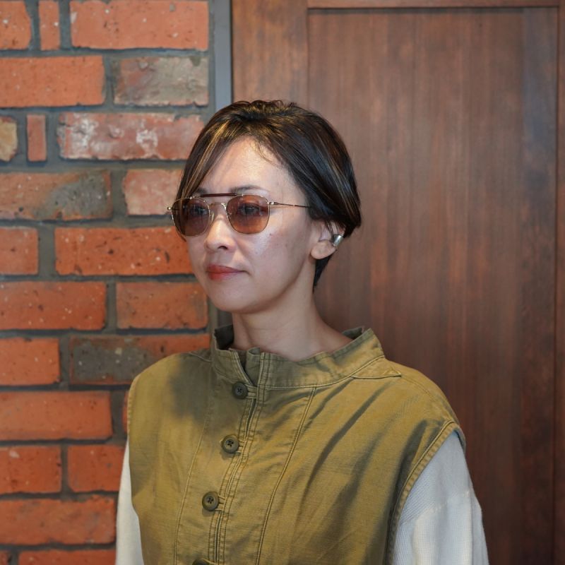 豊川 悦司さん NETFLIX「地面師たち」アフタートーク 着用モデル<br>EYEVAN アイヴァン Dazzling col-G SB lens-LR BR 51サイズ