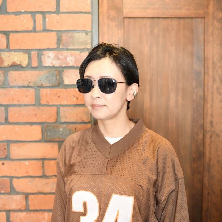 増永眼鏡 MASUNAGA since 1905 DIZZY col-S22 SILVER/偏光ブルー