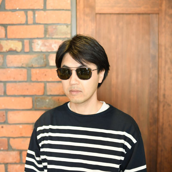 増永眼鏡 MASUNAGA since 1905 DIZZY col-S39 BLACK/偏光グリーン