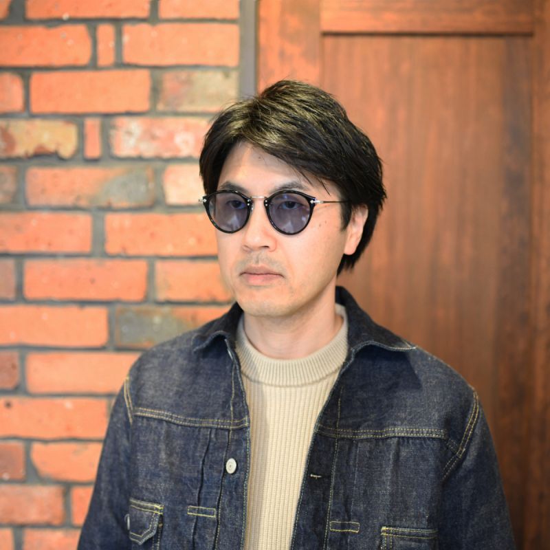 山田 涼介さん 着用モデル EYEVAN アイヴァン E-0505 col-PBK/S lens-LT BLU 47サイズ