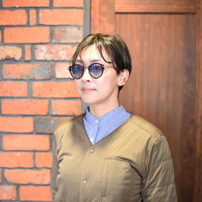 山田 涼介さん 着用モデル EYEVAN アイヴァン E-0505 col-PBK/S lens-LT BLU 47サイズ