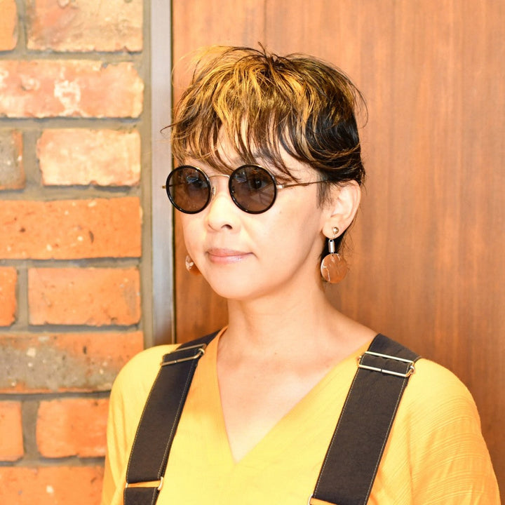 EYEVAN アイヴァン E-0512 col-PBK/AG Lens-GREY 46サイズ