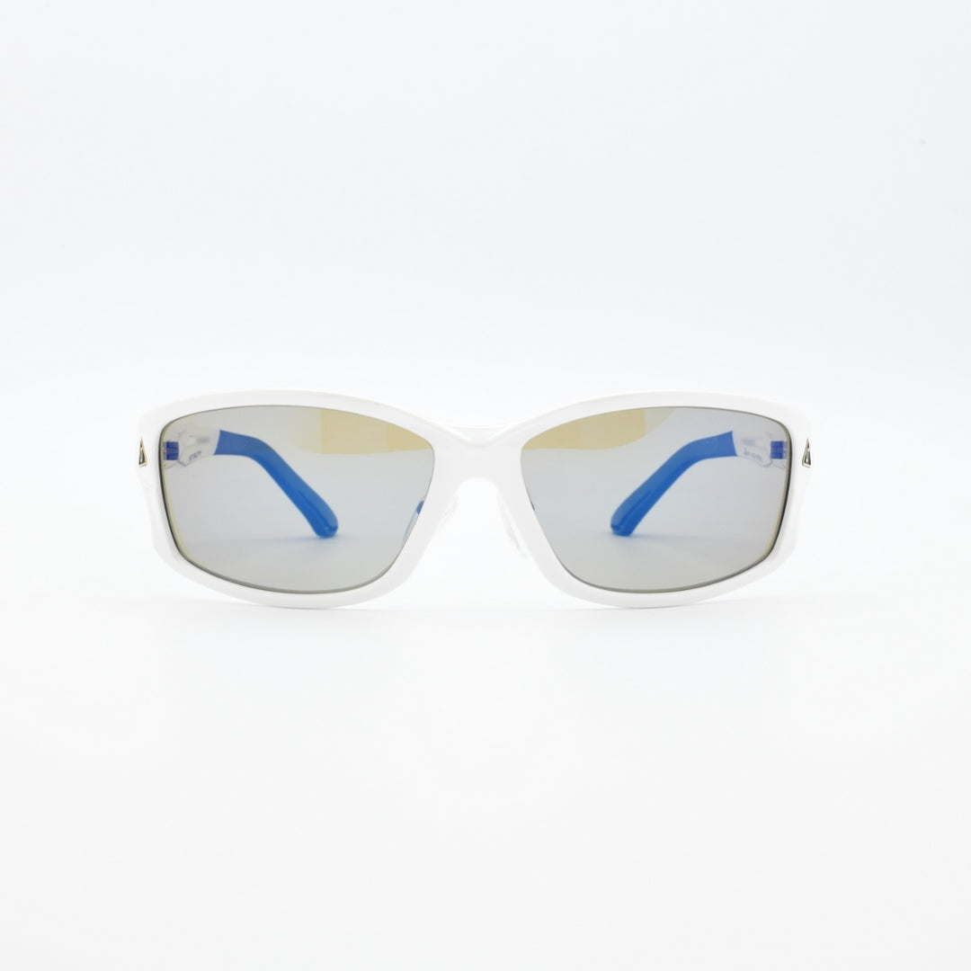 Zeque ゼクー<br>STELTH ステルス F-2266<br>SHINY WHITE TRUEVIEW SPORTS BLUE MIRROR<br>