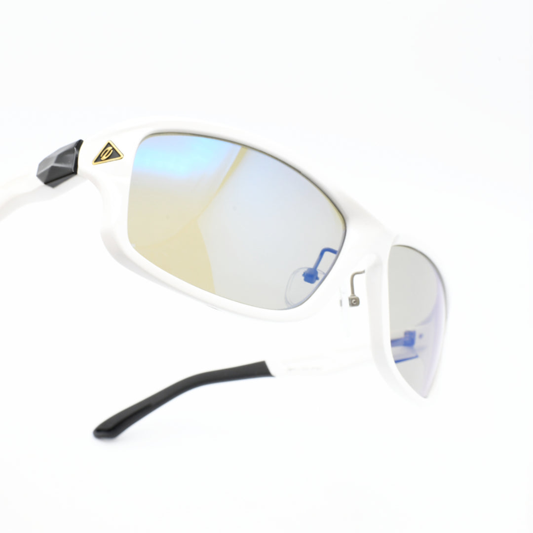 Zeque ゼクー<br>STELTH ステルス F-2266<br>SHINY WHITE TRUEVIEW SPORTS BLUE MIRROR<br>