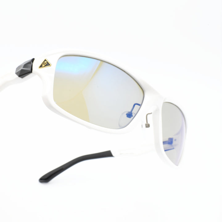 Zeque ゼクー<br>STELTH ステルス F-2266<br>SHINY WHITE TRUEVIEW SPORTS BLUE MIRROR<br>