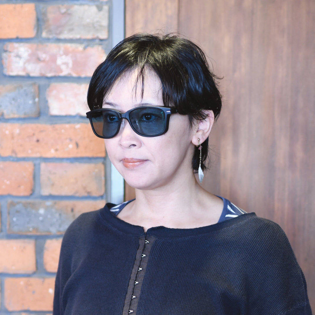 Zeque ゼクー<br>SHERRY シェリー F-2281<br>MATTE BLACK/BLACK MASTER BLUE<br>