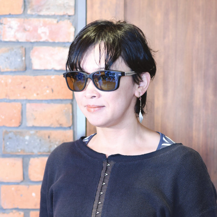 Zeque ゼクー<br>SHERRY シェリー F-2282<br>MATTE BLACK/SILVER TRUEVIEW SPORTS BLUE MIRROR<br>
